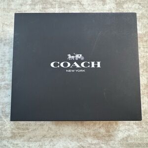 Coach Black Gift Box Large Storage Display Case 12x9x4 Logo